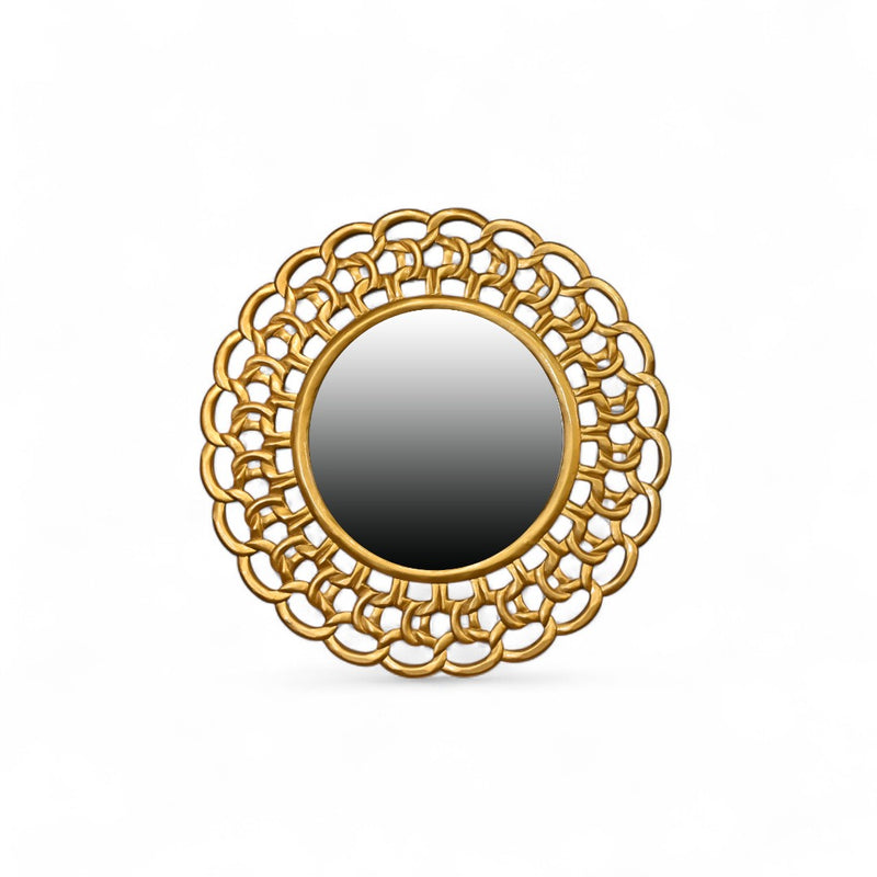 Heavy Fiber Circular Frame Wall Mirror