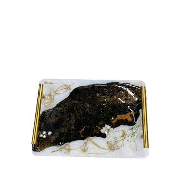 Rectangular Resin-Art Decorative Tray