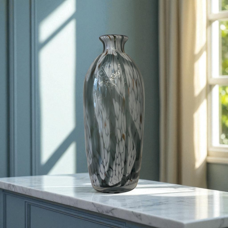 Ocean Veil Heavy Glass Vases