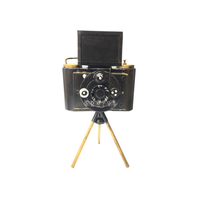 Metallic Vintage Camera Model