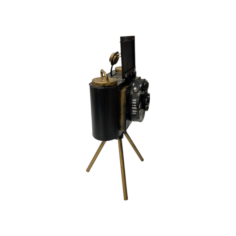 Metallic Vintage Camera Model