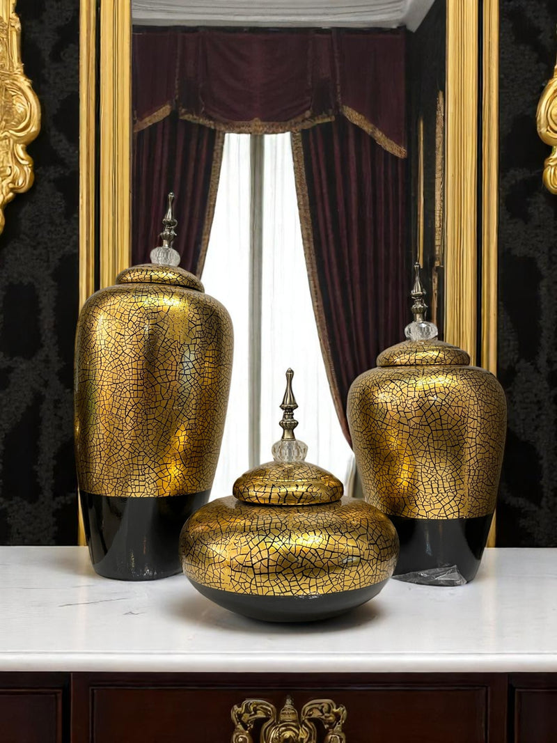 Satin Sheen Ceramic Table Jar