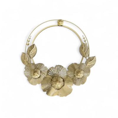 Floral Radiance Metal Wall Motive