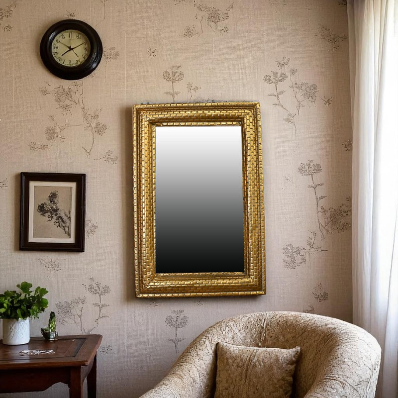 Metallic  FloraLuxe Mirror