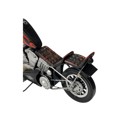 Metallic Classic Chopper Motorcycle Model