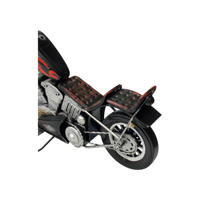 Metallic Classic Chopper Motorcycle Model