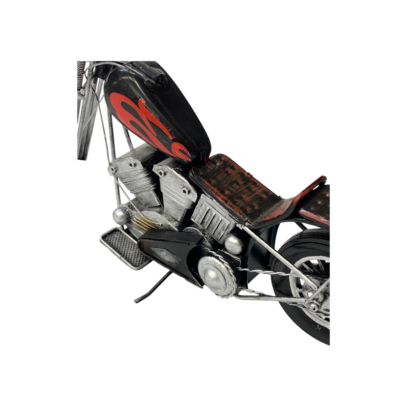Metallic Classic Chopper Motorcycle Model