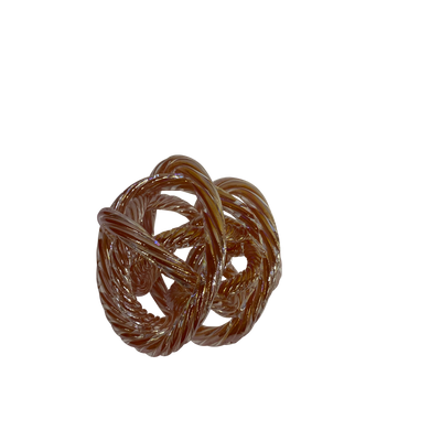 Twisted Knot Glass Sculpture