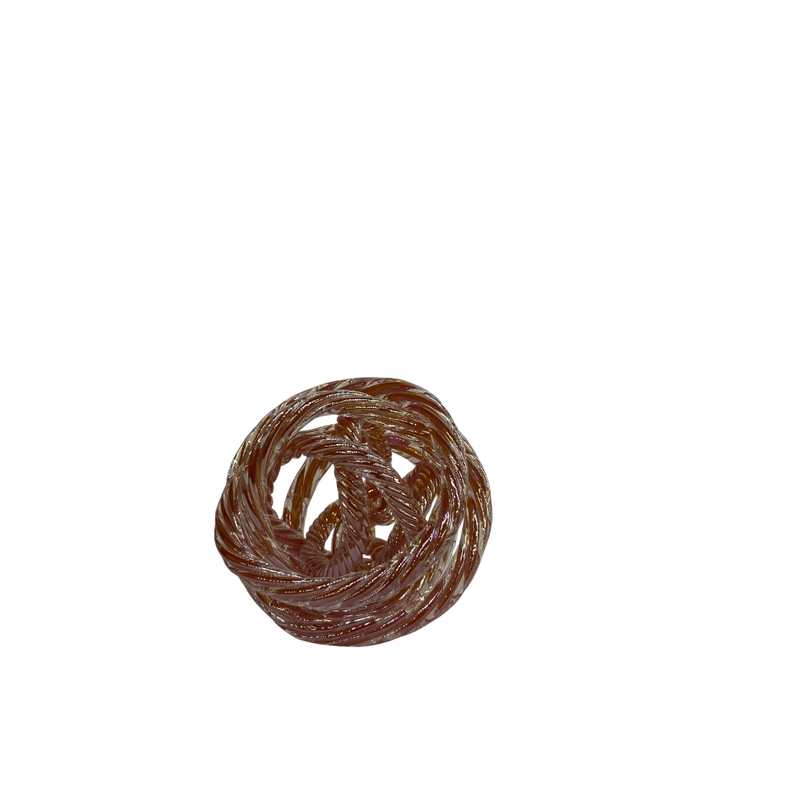 Twisted Knot Glass Sculpture