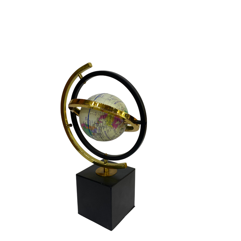 Modern Metallic Table Globe Ornament