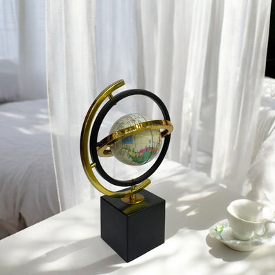 Modern Metallic Table Globe Ornament