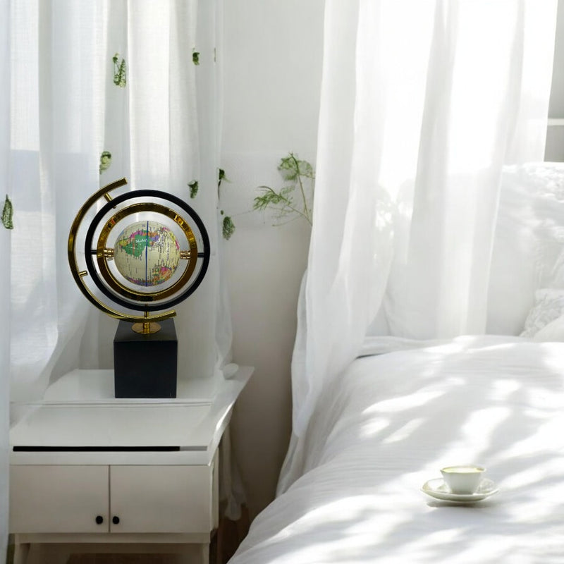 Modern Metallic Table Globe Ornament
