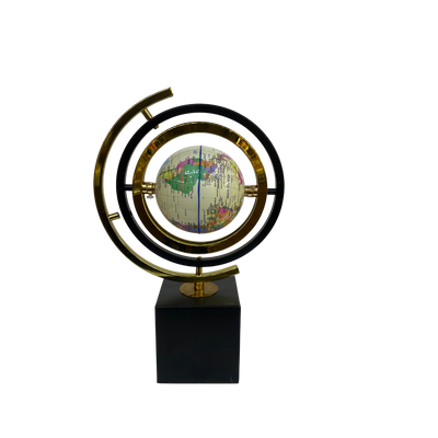 Modern Metallic Table Globe Ornament