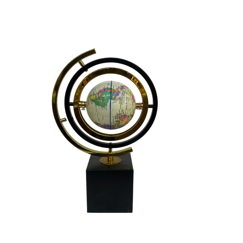 Modern Metallic Table Globe Ornament