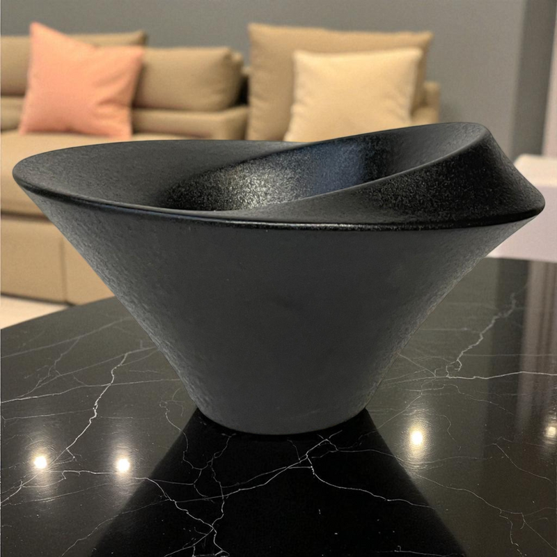 Noir Luxe Charcoal Center Vases
