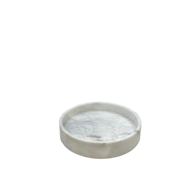 Pure Stone Round Marble Tray