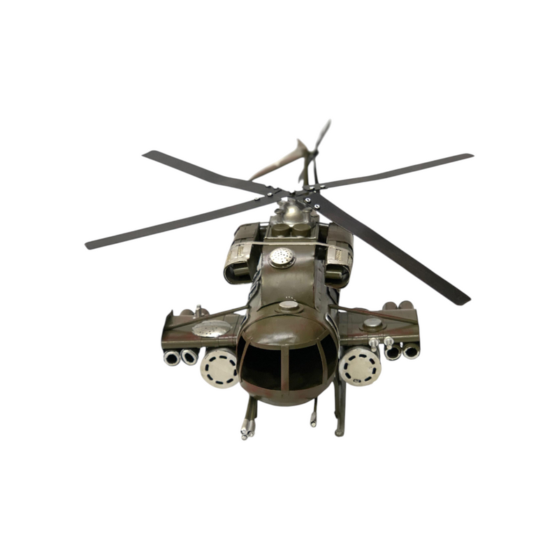 Metallic Classic Police Helicopter Model