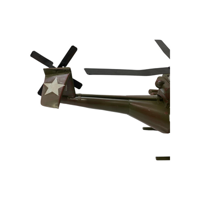 Metallic Classic Police Helicopter Model