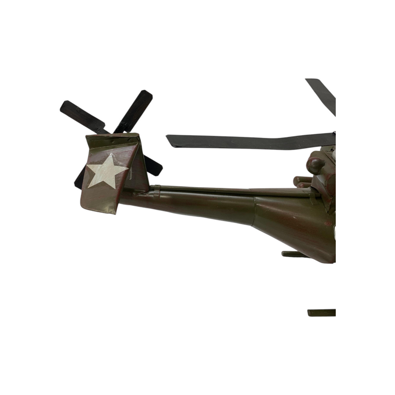 Metallic Classic Police Helicopter Model