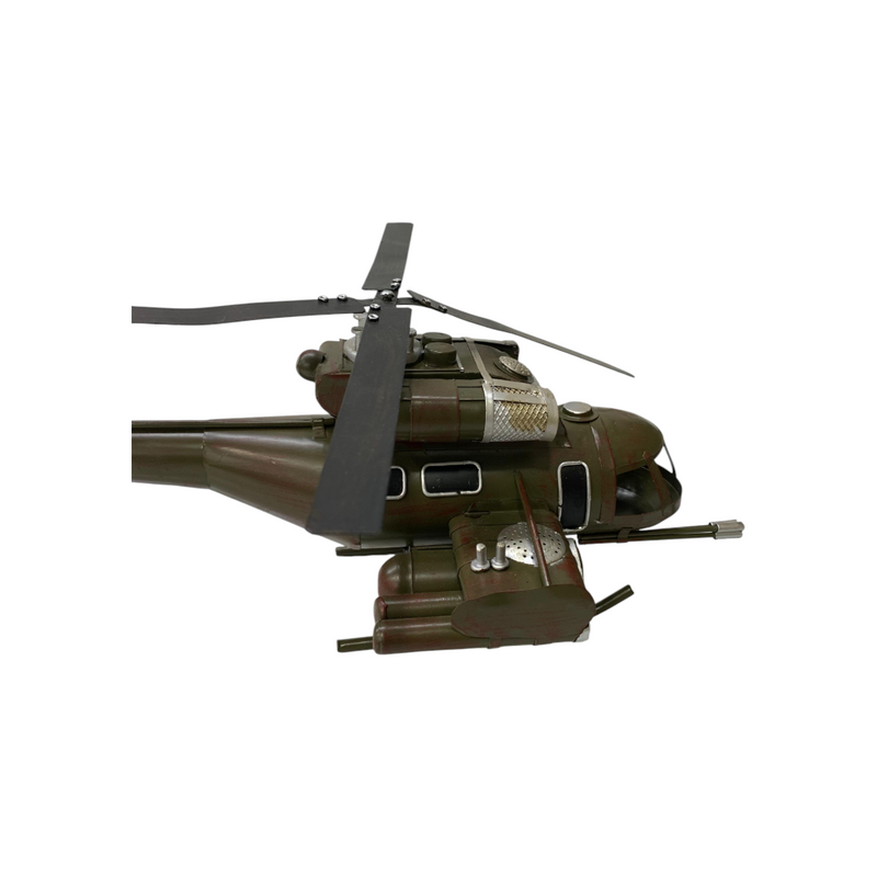 Metallic Classic Police Helicopter Model