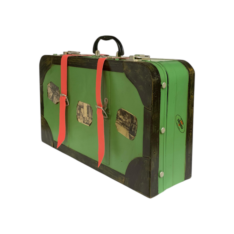 Metallic Vintage Suitcase Model