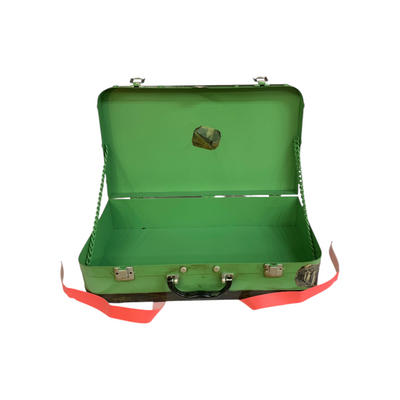 Metallic Vintage Suitcase Model