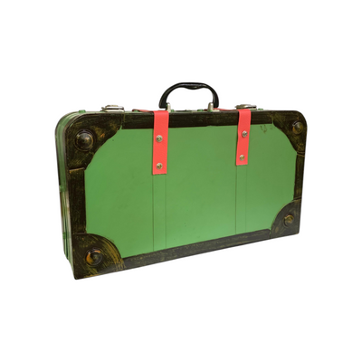 Metallic Vintage Suitcase Model