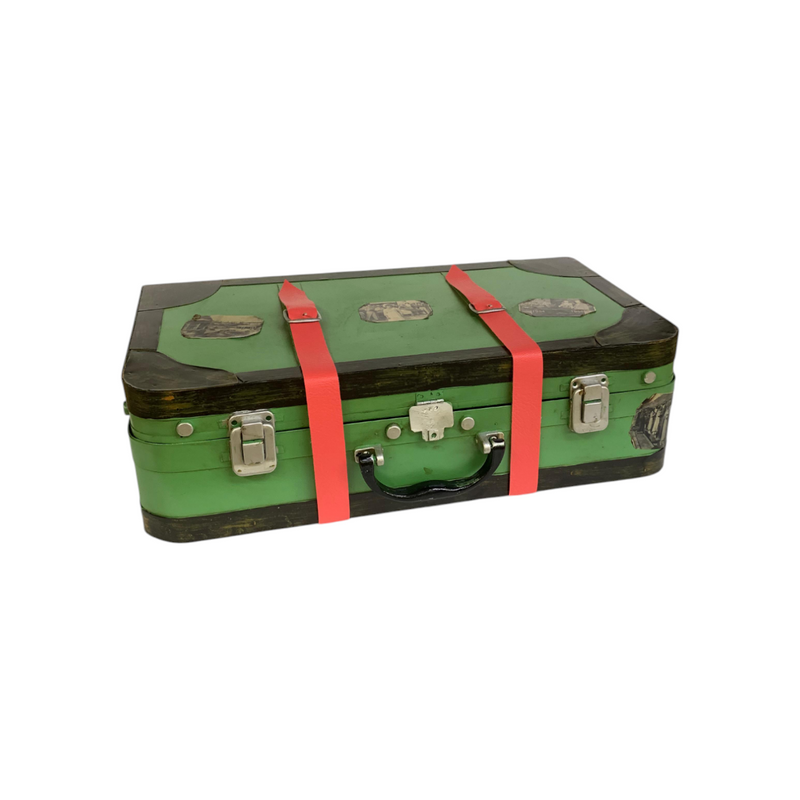 Metallic Vintage Suitcase Model
