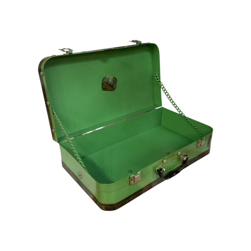 Metallic Vintage Suitcase Model