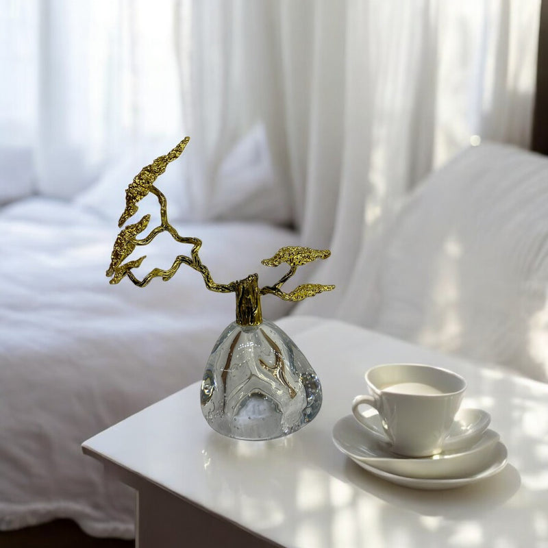 Metallic Heavy Crystal Decorative Piece