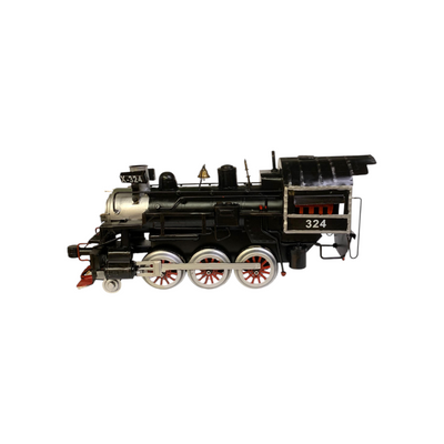 Metallic Classic Steam Locomotive Model