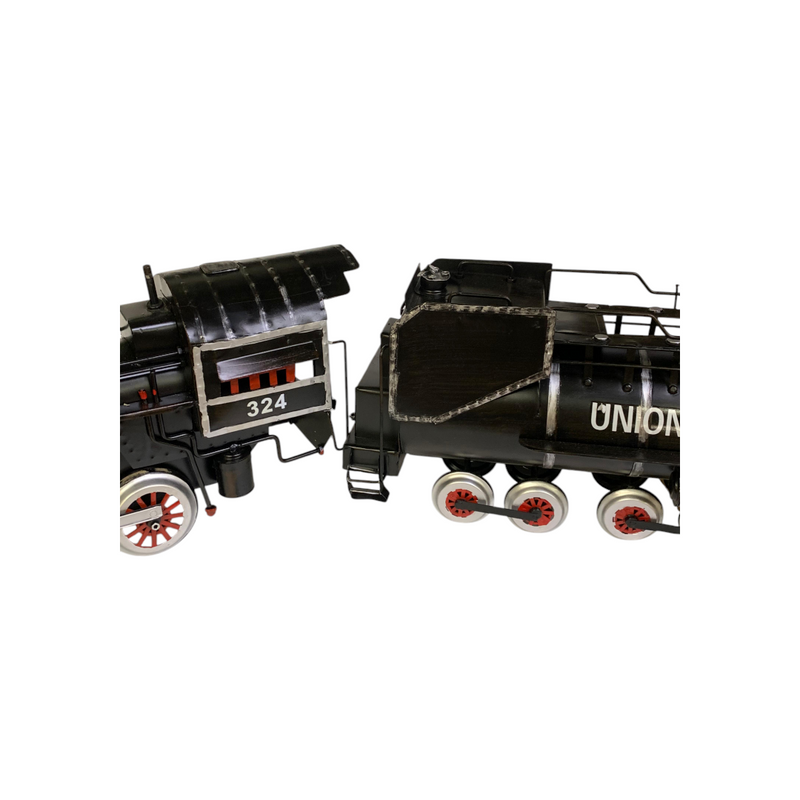 Metallic Classic Steam Locomotive Model