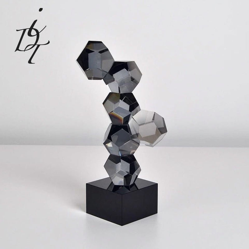 Emerald Crystal Table Decor Sculpture