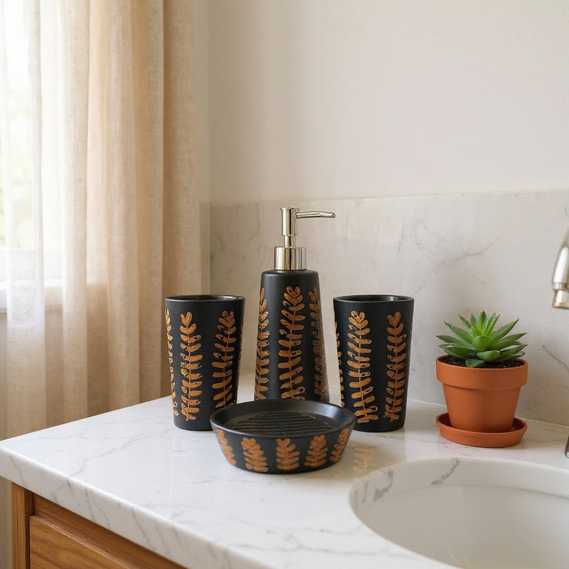 Midnight Black Bathroom Set