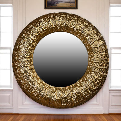 Gold Metal Glow Mirror