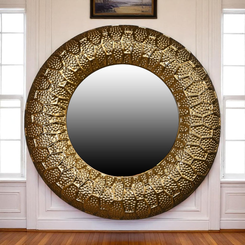 Gold Metal Glow Mirror