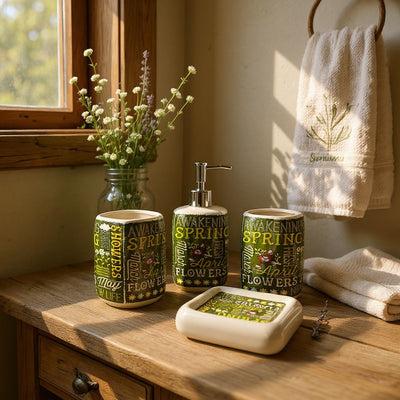 Verdant Harmony Bathroom Set