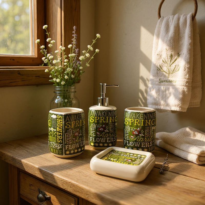 Verdant Harmony Bathroom Set
