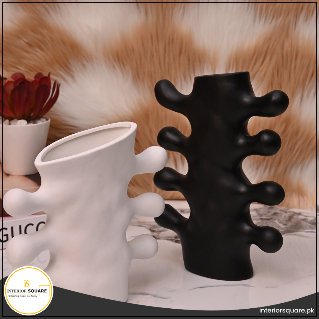 Minimalist Unglazed Ceramic Vases