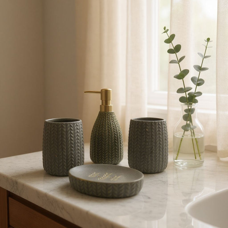 Eterna Grey Luxe Bathroom Set