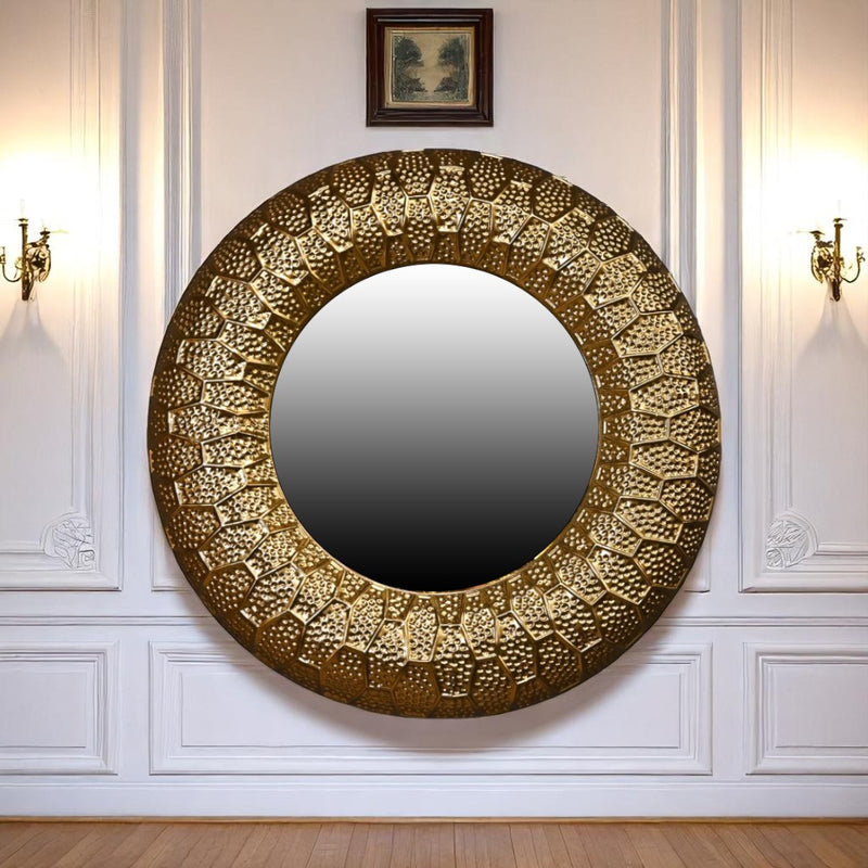 Gold Metal Glow Mirror