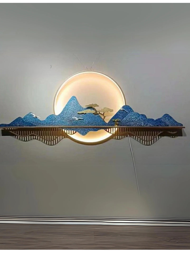 Neon Metallic with light Wall art  Motive (150*60)