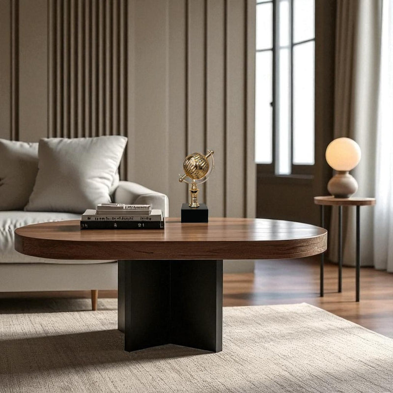 Metallic Brass Rotating Globe Decor