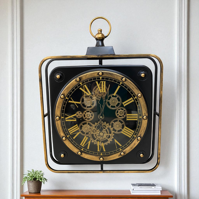 Regal Gearwork Square Wall Clock