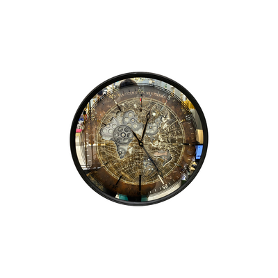 Metallic Atlas Gear Wall Clock