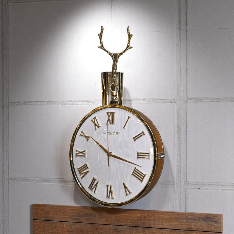 Vintage Twin-Face Station Clock
