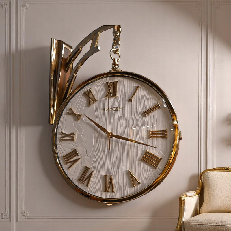 Vintage Twin-Face Station Clock