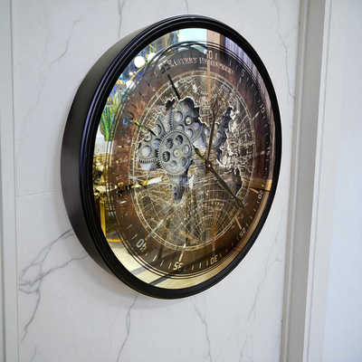 Metallic Atlas Gear Wall Clock