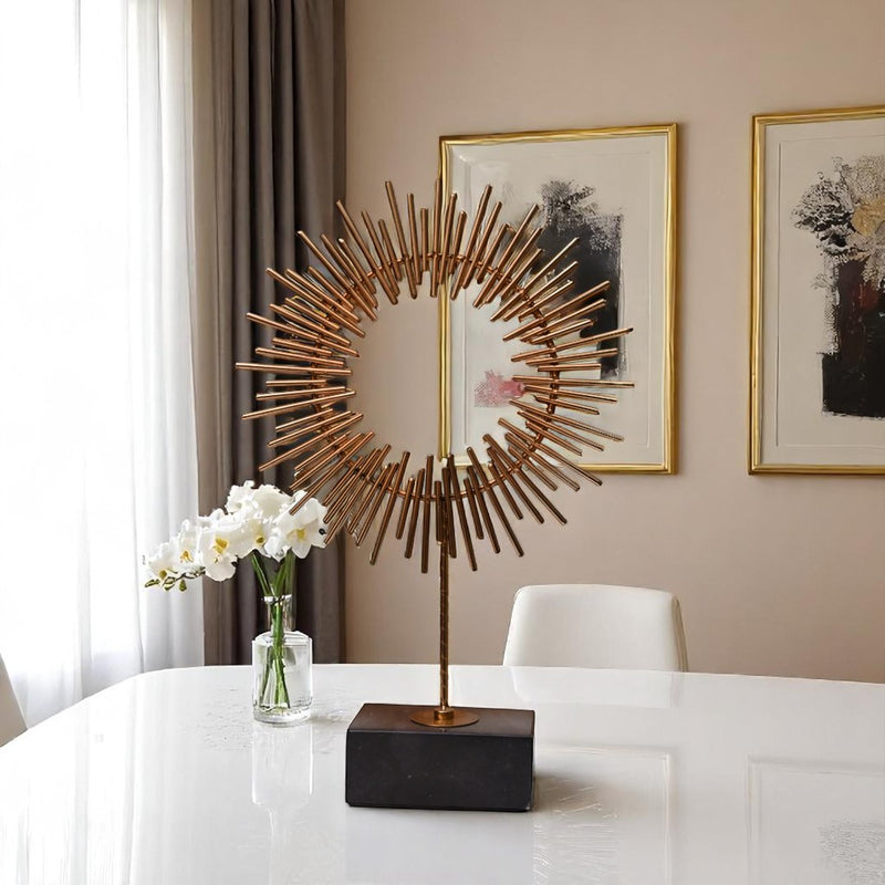 Metallic Fan Ornament