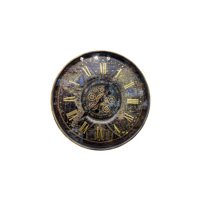 World Atlas Gear Wall Clock